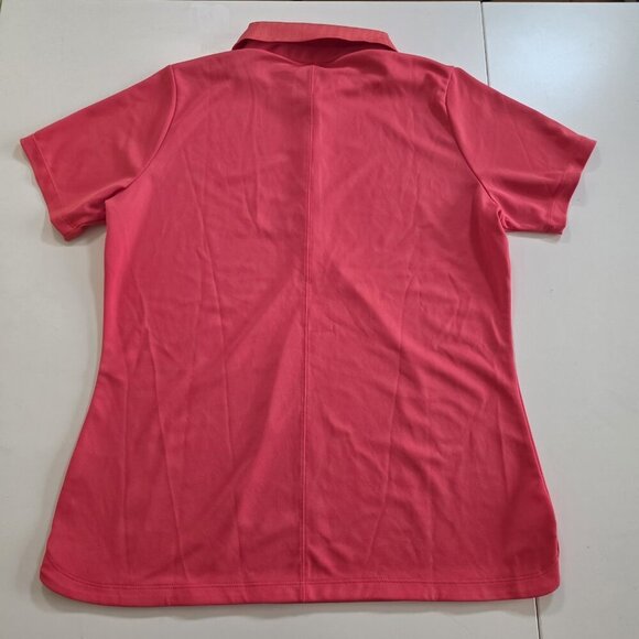 Nike Golf Polo Tour Performance Golf Polo Womens L Pink Dri Fit SS Stretch Sport - Picture 13 of 13